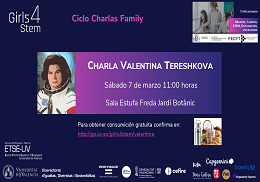 Xarrada especial #8M Girls4STEM Family dedicada a Valentina Tereshkova orientada a públic familiar